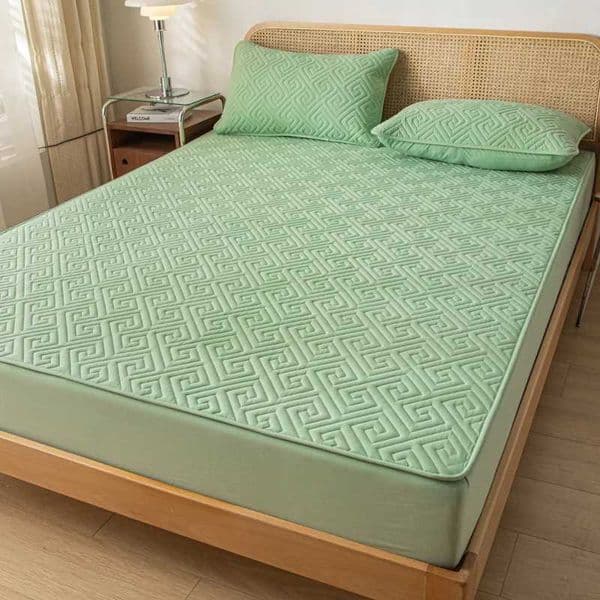 Bed Sheet Waterproof bed sheets with elastic bands bedding sheets bedding covers solid color mattresses protection for large bed sheets M241018