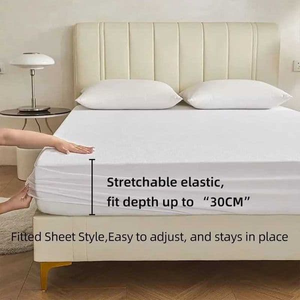 Bed Sheet 360M waterproof pad cover adjustable anti slip bedding with elastic band single size 140/160/180x200 M241018