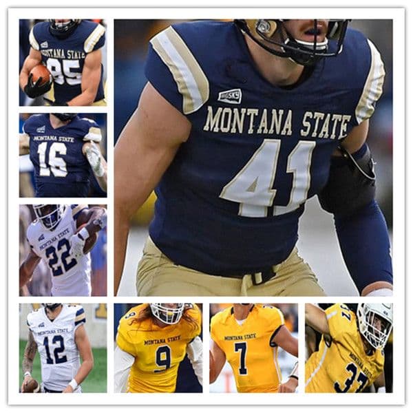 Montana State College Football Jerseys Tommy Mellott Scottre Humphrey Adam Jones Rohan Jones Ty McCullouch Taco Dowler Danny Uluilakepa Brody Grebe McCade O'Reilly