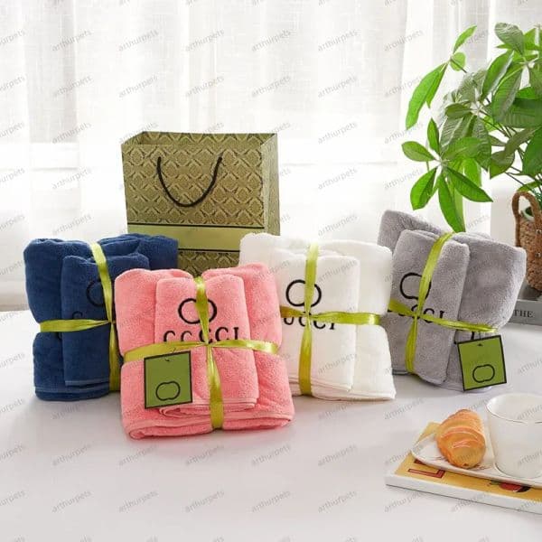 Top European designer towels, comfortable and portable adult and children's bath towels, letter printed beach absorbent towels, wholesale towel set, towels-G5462