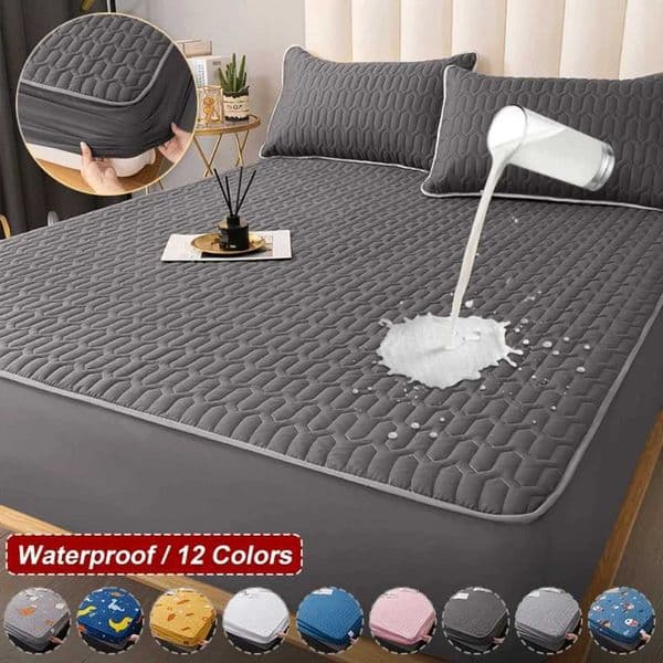 Waterproof thick mattress cover bedding latex pad bed cover pad skin friendly fit bed sheet protection bed cover 150/160/180x200 M241018