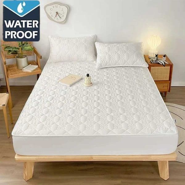 Bed Sheet 1 waterproof mattress protective cover washable mattress protective cover with elastic band/cotton dust cover M241018