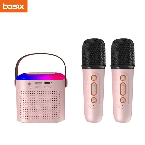 Basix Mini Bluetooth Ser Microphone Sound Ser Kit Home Outdoor Entertainment KTV Childrens Home Entertainment Gifts 241019