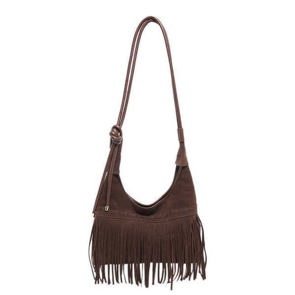 CMM Bohemian Ethnic Dumpling Bag New Suede Shoulder Bag Fashion Texture Womens Bag