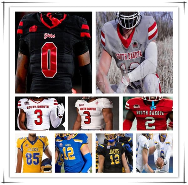 South Dakota State SDSU College Football Jerseys Mark Gronowski Amar Johnson Kirby Vorhees Griffin Wilde Grahm Goering Adam Bock Dalys Beanum Caleb Francl Ripperda