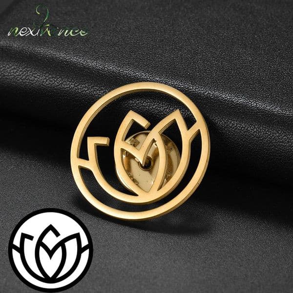 Nextvance Brooch Customized Stainless Steel Personalized Map Customization Team Celebrates Party Gifts 241018