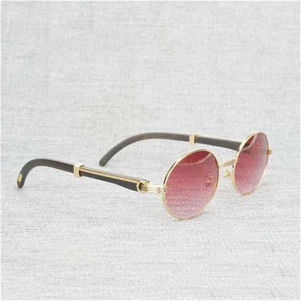 50% OFF Designer Sunglasses Vintage White Black Buffalo Horn Men Round Natura Wood Eyewear for Woemn Outdoor Clear Glasses Frame Oculos ShadesKajia