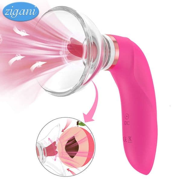 Female Clit Sucker Vibrator Sex Toy Powerful Blowjob Sucking Nipple Stimulation Licking Pussy Massage Masturbator G Spot Orgasm