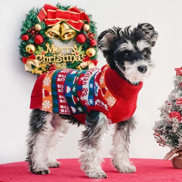 Sweaters Christmas Clothes Winter Pet Knitwear Clothing for Small Dogs Cute Warm Knitted Puppy Cat Costumes