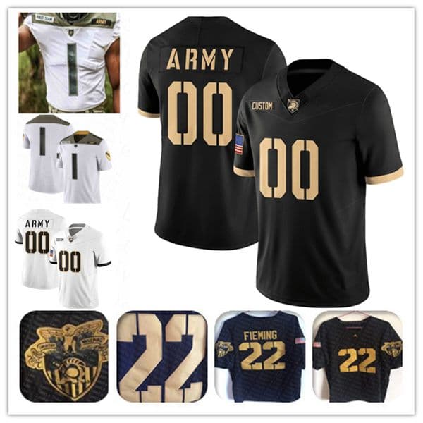 Army Black College Football Jerseys Bryson Daily Kanye Udoh Noah Short Casey Reynolds Andon Thomas Brett Gerena Elo Modozie Casey Larkin Kalib Fortner Samari Howard