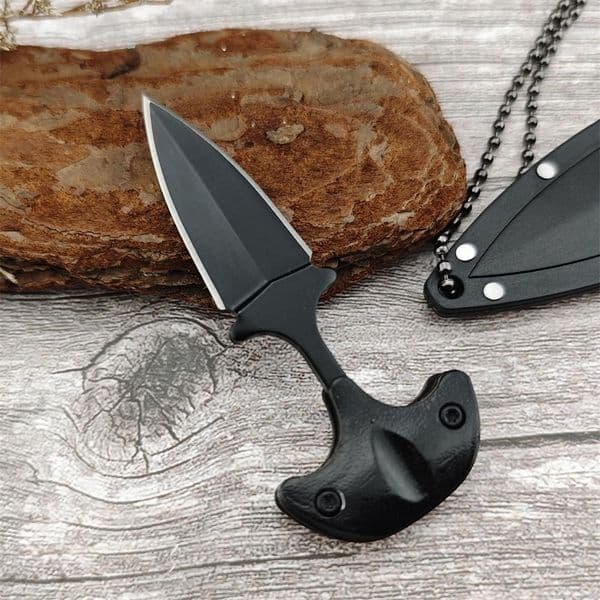 2024 Mini Fixed 440C Blade Aluminium Handle Necklace Outdoor Knife Portable Hunting EDC Knives Survival Tool with Sheath 15017 3300 15700 15500 533