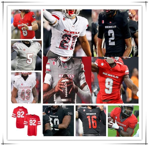 UNLV College Football Jerseys Hajj-Malik Williams Jai'Den Thomas Kylin James Matthew Sluka Ricky White III Jacob De Jesus Jackson Woodard Jalen Catalon Mani Powell 4X