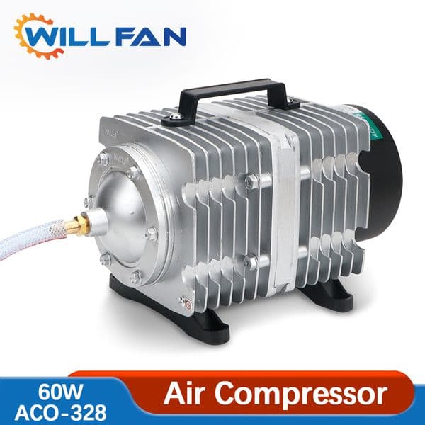 Will Fan ACO-328 Hailea Air Pump 60W Electrical Magnetic Air Compressor For Laser Cutter Machine 82L/min Oxygen pump Fish