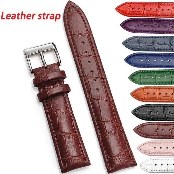 Watch Band Leather straps Watchbands 12 14 16 18mm 20mm 22mm watch accessories superior quality strap Correa Belt Bracelet 241010