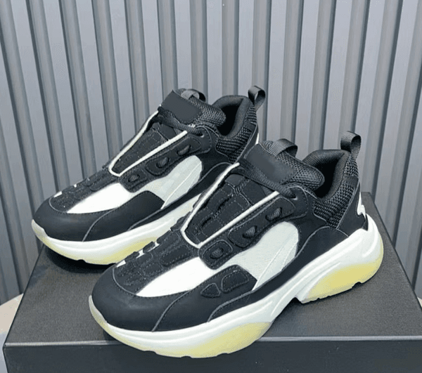 High Quality Cowhide Stitched Bone Shape Unisex Sneakers Men Shoes Platform Leather Running Male Tennis Sports Shoes