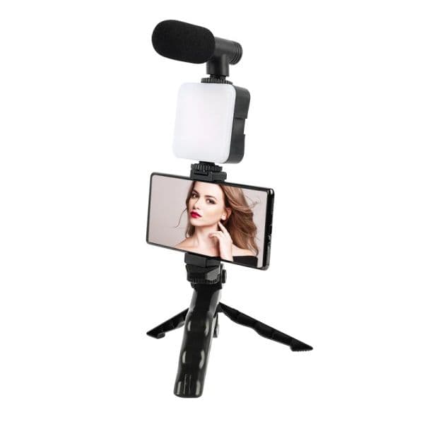 New 3 In 1 Wireless Selfie Tripod With Fill Light Bluetooth Shutter Remote Control Portable Foldable Monopod For Smart Phone