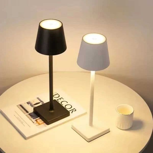 Rechargeable LED desk lamp touch switch 3-level dimmable desk lamp bar club dinner creative decoration environmental lighting X241021