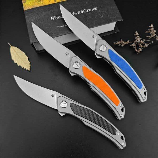 High Quality Shirrov F95 Flipper Folding Knife D2 Satin Blade 420 Steel Handles Utility EDC Tools Camping Tactical Survival Pocket Knives 15535 535 1660 33