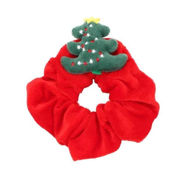 Christmas Hair Scrunchies Elastic Hair Bands for Girls Christmas ponytail stand Christmas Women Hair Accessories for W W241021