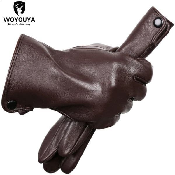 products Mens winter gloves sheepskin gloves mens warm gloves high-end mens leather gloves -8011Y 241021