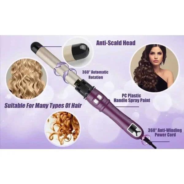 28/32mm Ceramic Barrel Curler Automatic Rotating Curler K260305