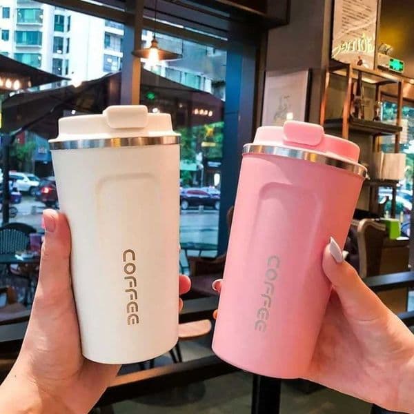 New Arrival 510ML travel stainless steel coffee cup hot g leakage heat g bottle hot coffee cup vacuum foil hot M241022