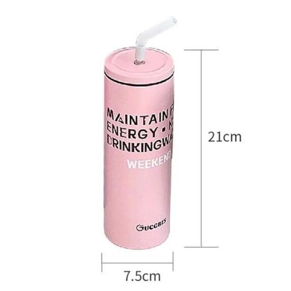 New Arrival Stainless steel insulated drum household outdoor insulated water bottle with straw and Lid large capacity straw M241022