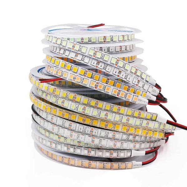 12V 5m LED Strip Light SMD 5050 2835 5054 5630 120Led 240LED 60LED Waterproof Flexible LED Tape For Home Decoration 10 ColorsLX241023