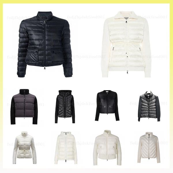 Stylish Multi Styles Women's Knit Cardigan Down Jacket - Designer Fashion Luxury Winter Coat Asian S-L Sizes - Warm and Trendy Outerwear Women's Knitted Shirt