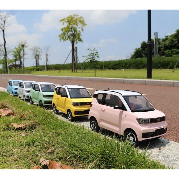 Chuangxingda D32Mini 1 16 Full Proportional Rear Wheel Drive RC CAR Wuling Hongguang Remote Control Car Macaron Color M241023