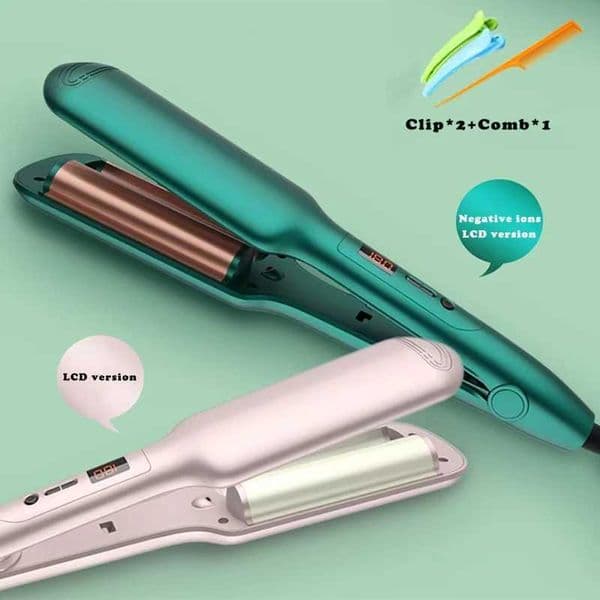 Professional hair straightener flat iron negative ion hair straightener hair straightener corrugated LED display screen M241022