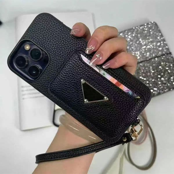 2026 New New 13 Pro Max Case Designer Style Wallet Outdoor Cover With Lanyard, outdoor Premium Leather Phone Pouch For Iphone 16/15/14/12 Series, Dirt-Resistant