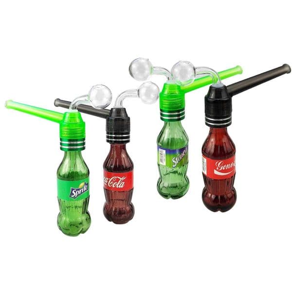 Smoking Pipes The new Creative Coke Glass Water Pipe is removable and washable Sprite glass pipe Q241023