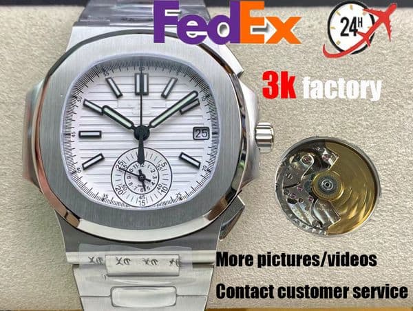 3k Factory produces V2 version Multi-function Chrono Men's Watch 40.5 mm size custom CH28-520 movement 904 stainless steel depth waterproof