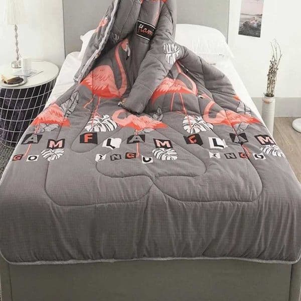 Flamingo Winter Lazy Quilt with Sleeves Winter Quilt Home Bedding Comforter Printed Keep Warm Winter Duvet with FillingXJ241024