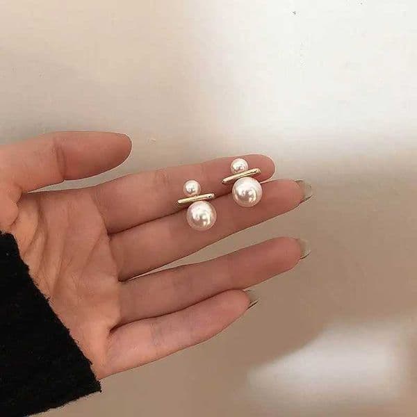 woman necklace Chain For Man Korean Pearl Earrings For Women Simple All Match Pendientes New Fashi Crystal