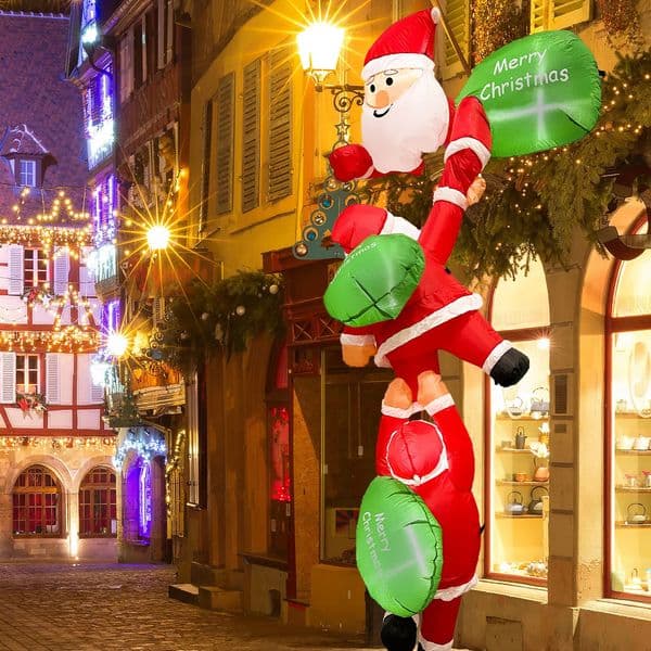 2026 New Iatable With LED Lights 8-Foot Climbing Iatable Santa Claus Used For Indoor And Outdoor Christmas Decoration 241024 Shipping Free Shipp Designer