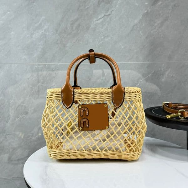 26ss bamboo woven bag the tote bag luxurys handbags women handbag fashion classic totes