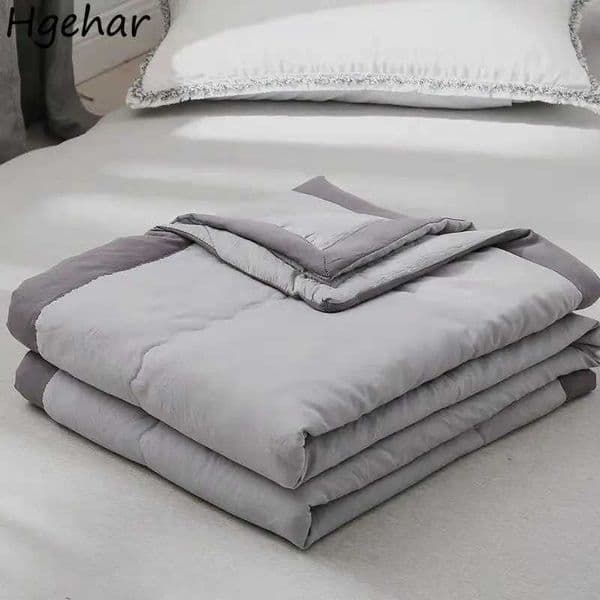 Plain Duvets Spring Summer Soft Comforter Quilt Skin-friendly Washable Dorm Twin Double Size Lightweight Bedding Bedroom QuiltedXJ241024