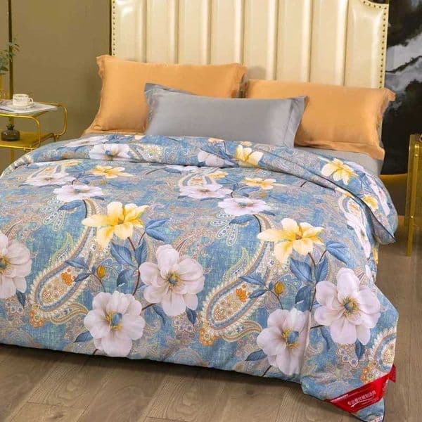 All Season Queen Size Bed Comforter Cooling Down Alternative Quilted Duvet Insert with Corner Tabs Winter Warm Machine WashableXJ241024