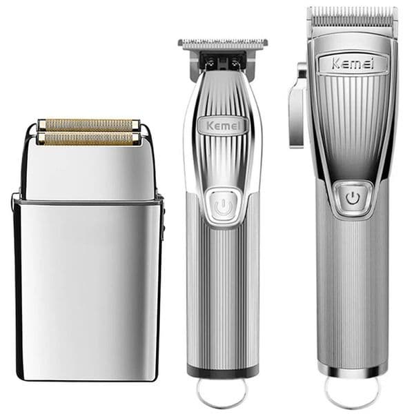 Luxury Original Kemei Professional Cordless Rechargeable Trimmer For Men Electric Hair Clipper Hairdressing Beard Grooming Shave Y260227