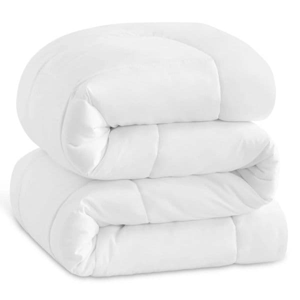 Ntbay Twin Down Alternative Comforter Duvet Insert All Season Bedding Quilted Comforter 68x90 inches white W241024