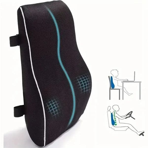 1 piece of memory foam anti slip car seat cushion for office and game chairs - supporting waist and waist - soft and comfortable 241024CJ