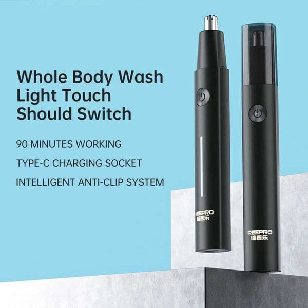 Nose Hair Trimmer Unisex Nose Ear Hair Clipper and Nostril Cleaner Waterproof Rechargeable Mens Shaver Hair Removal Razor BeardXJ241024