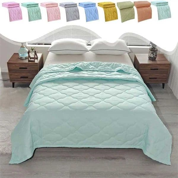 New double-sided cooling blanket skin breathable adjustment blanket cooling effect solid color cooling blanket W241024