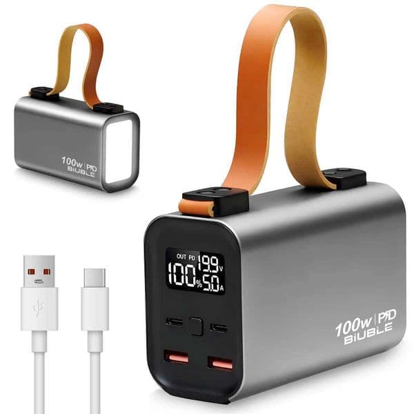 New power pack 30000mAh 100W high-capacity fast charging battery used for mobile phones and outdoor LED camping lights M241026