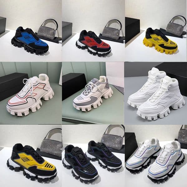 Mens Trainer Cloudbust Thunder Platform Sneaker Couple Shoes Thick Soled Rubber Lace Up Casual Color Blocking Trainers Sneakers With Box Size 35-46 338