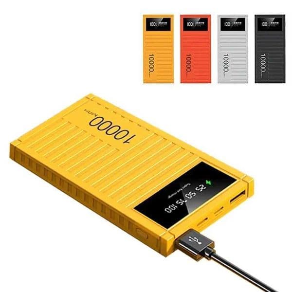 10000mAh fast charging power pack large capacity portable LED display screen Sn emergency power supply ply camping power station M241026