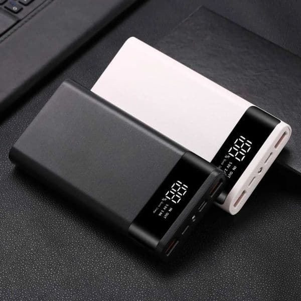 New Arrival Power box 5V 2.1A LCD display 20000MAh board used for 6X18650 battery DIY power pack shell (black) Z241026
