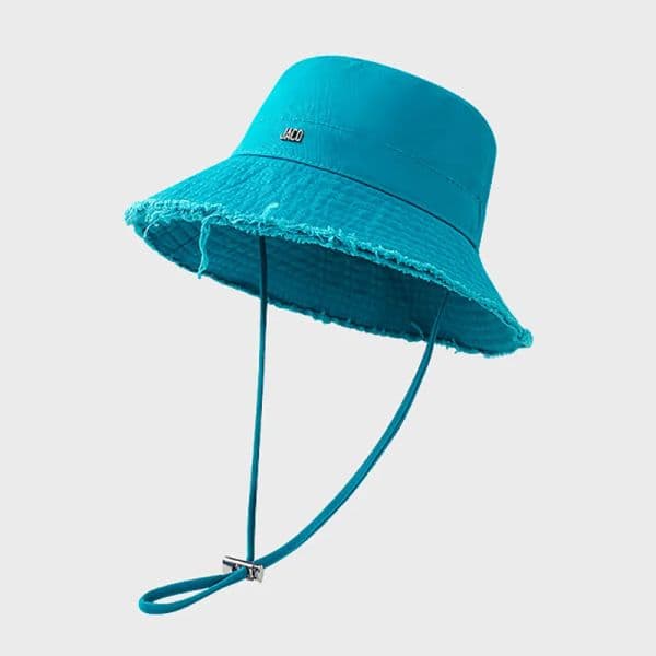 woman designer bucket Wild edge sunshade Fisherman adjustable wash sunscreen hat for women